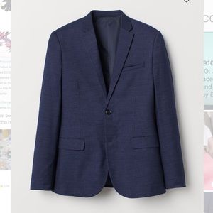 Skinny Fit Navy Blazer - H&M NWT